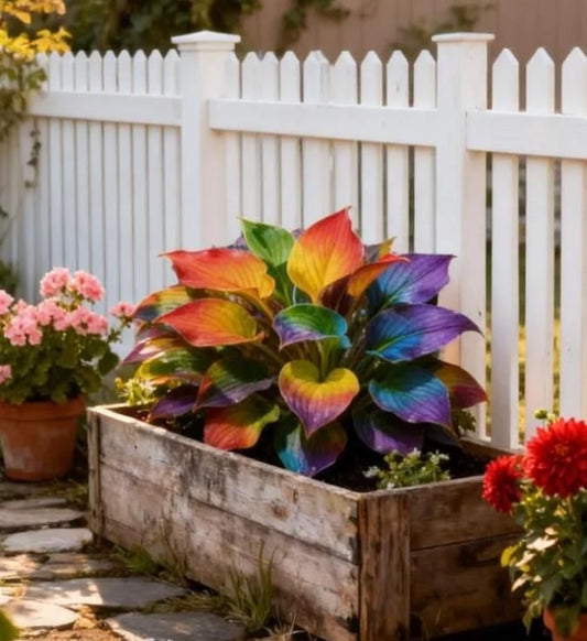 Color Symphony Hosta Seeds with Plant Growth Serum (Pack of 20) – Vibrant Decorative Plants