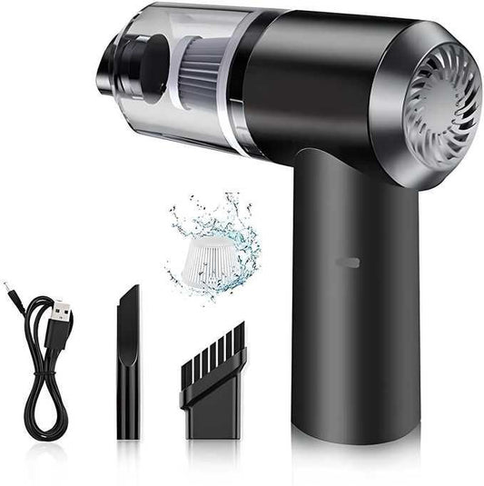 Portable Air Duster & Mini Vacuum Cleaner – Wireless, High-Power Suction