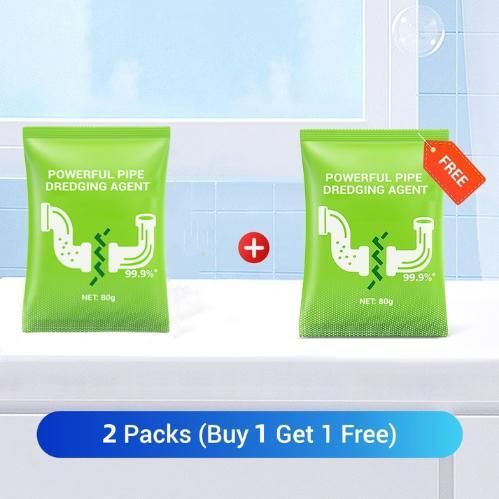 Pipe Dredging Powder for Drain Cleaning – Pack of 2 (50 g Each)
