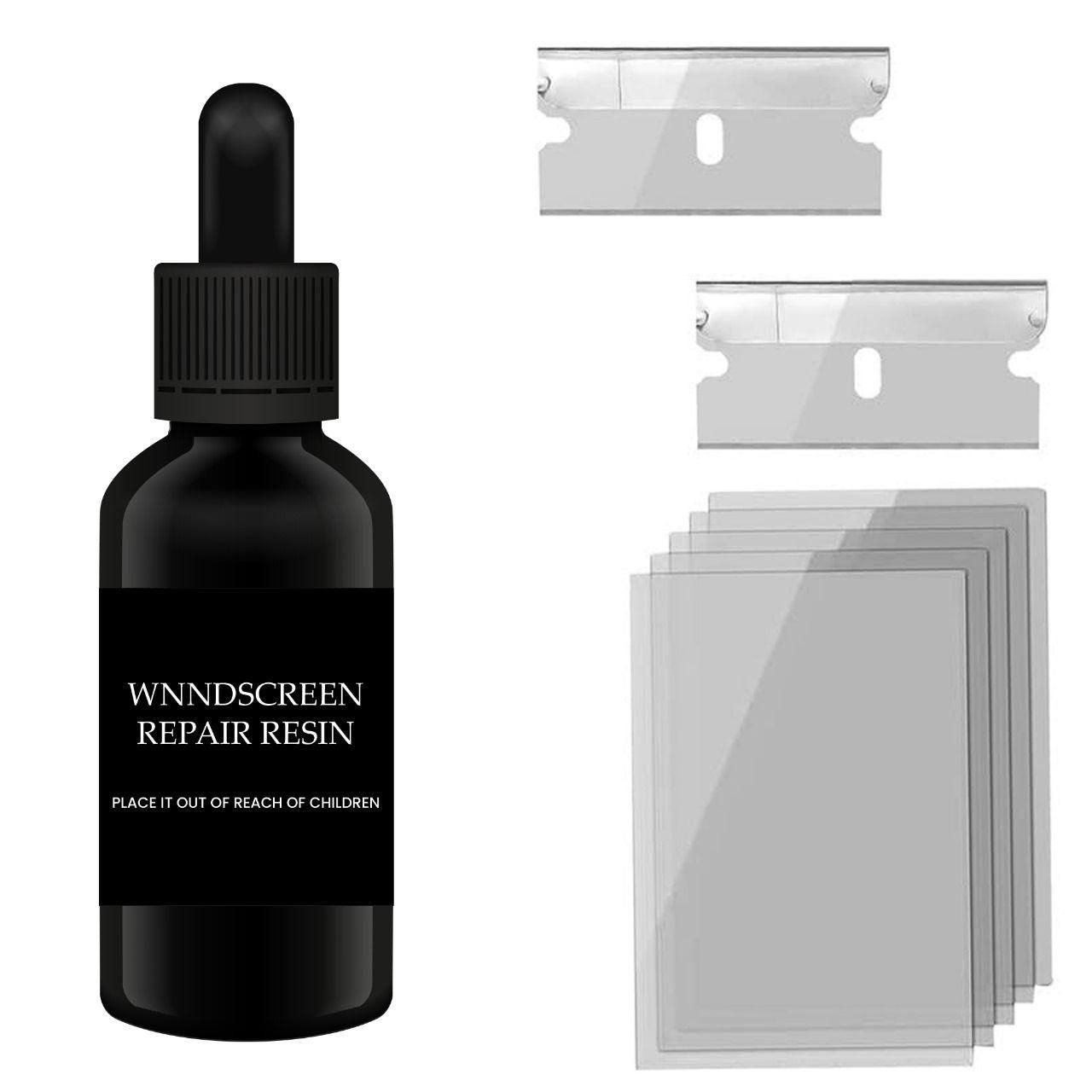 Windshield Repair Resin for Car Glass – Crack & Chip Fix (Pack of 2)