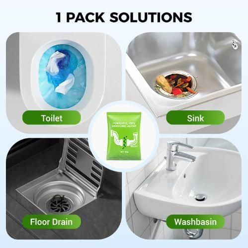 Pipe Dredging Powder for Drain Cleaning – Pack of 2 (50 g Each)