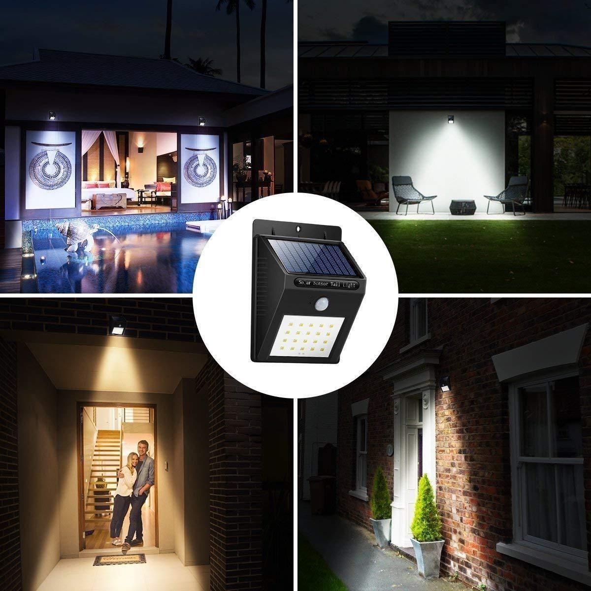 Solar Motion Sensor Outdoor Security Light – LED Garden & Pathway Light