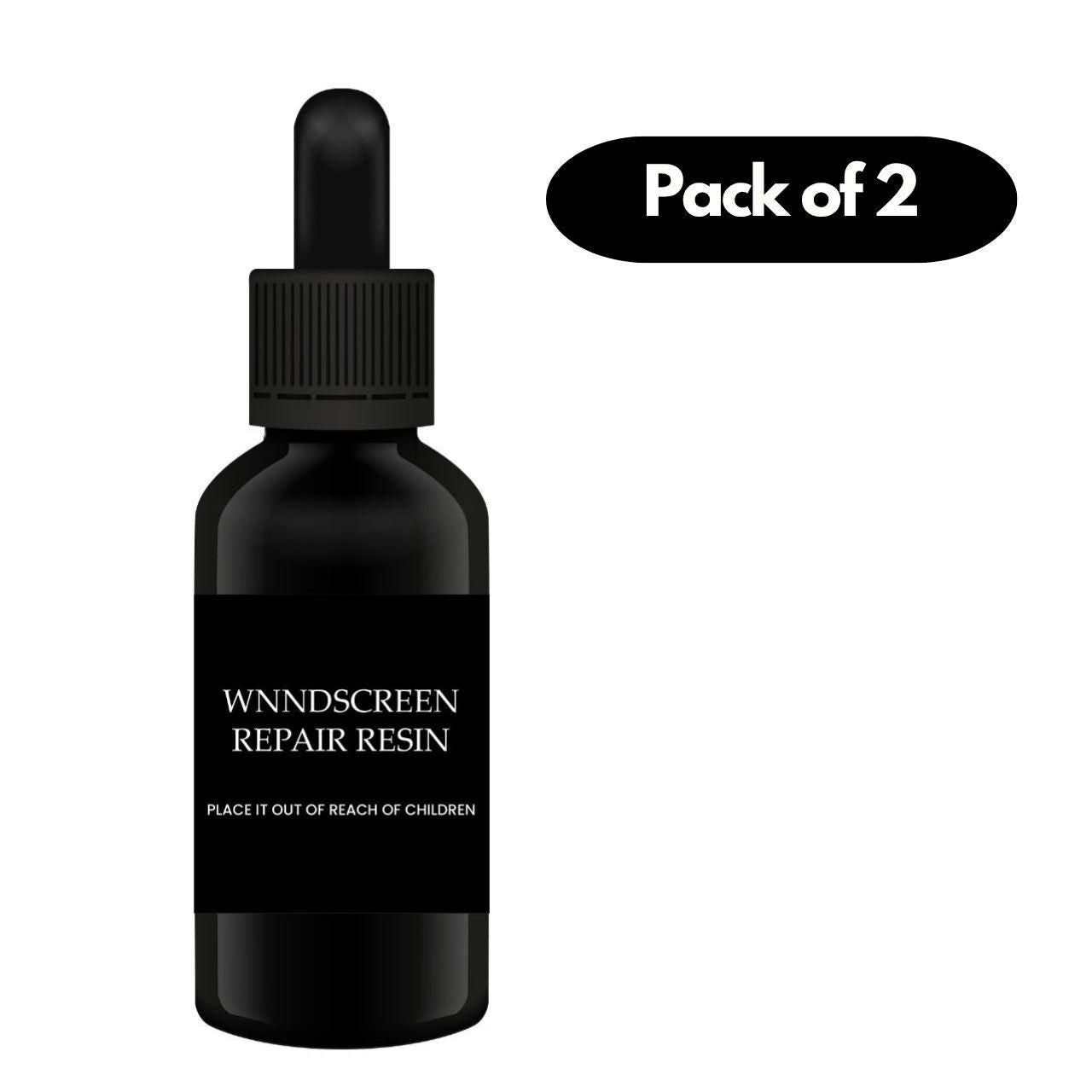 Windshield Repair Resin for Car Glass – Crack & Chip Fix (Pack of 2)
