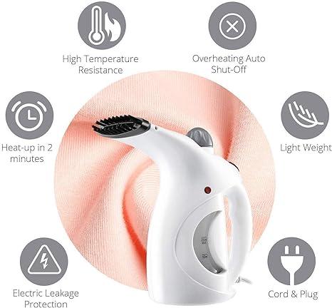 Fast Heat-Up Portable Handheld Garment & Facial Vapor Steamer – Travel Friendly